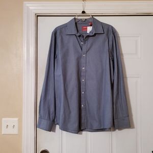 Men's Izod slim fit long-sleeved dress shirt